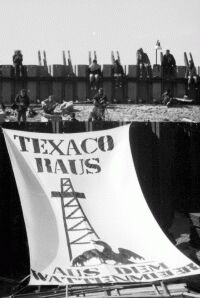Auf der Texaco-Bohrinsel
