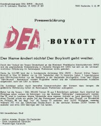 Presserklrung Faksimile